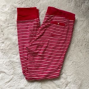 Victoria’s Secret | Red & Pink Striped Thermal Pajama Pants | M